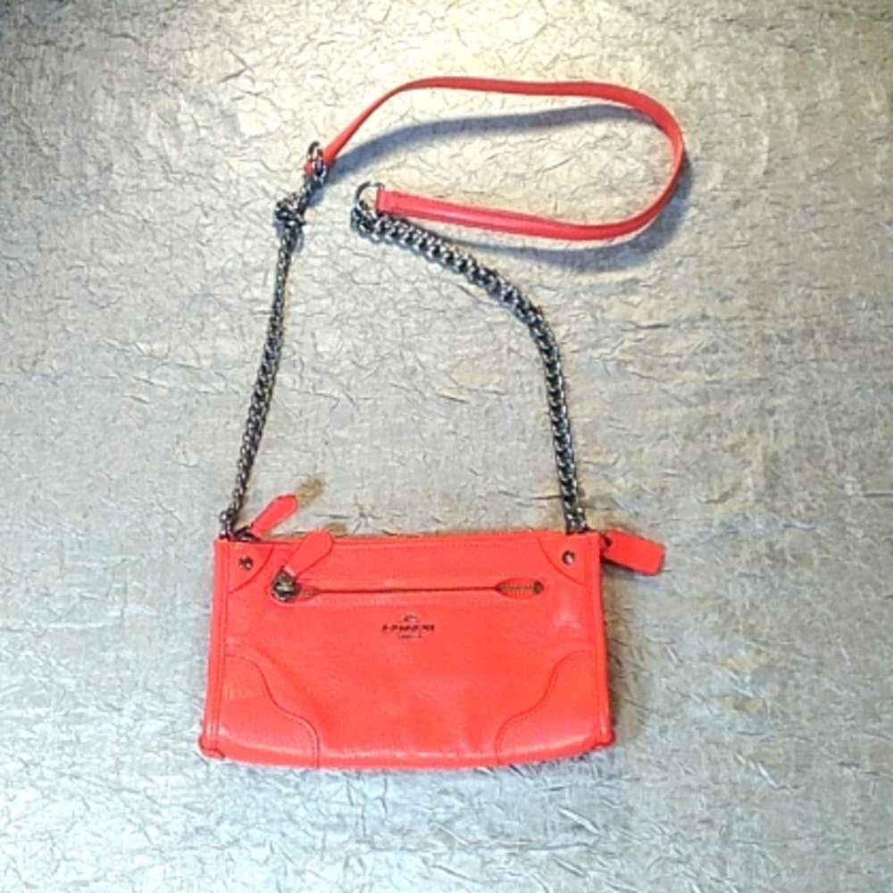 Coach Orange Crossbody Purse